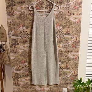 Lush Gray knitted Midi Dress